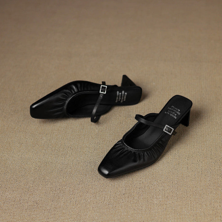 Vanya | Gerimpelde Mary Jane Mule