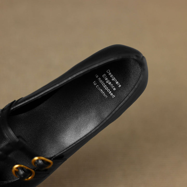 Ceyla | Brogued Dubbele Band Mary Jane Flat
