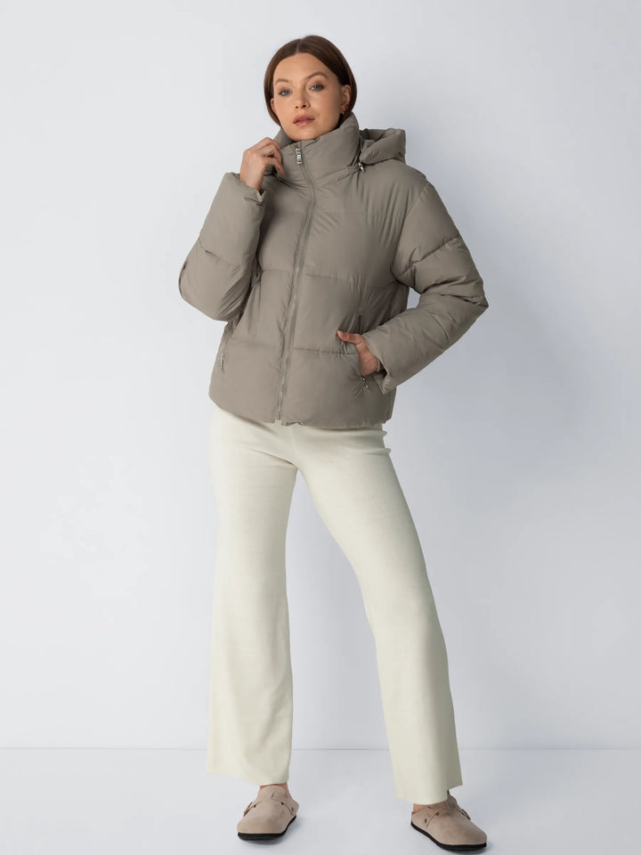 WarmCore™ Classic Short Detachable Hooded Puffer Jacket