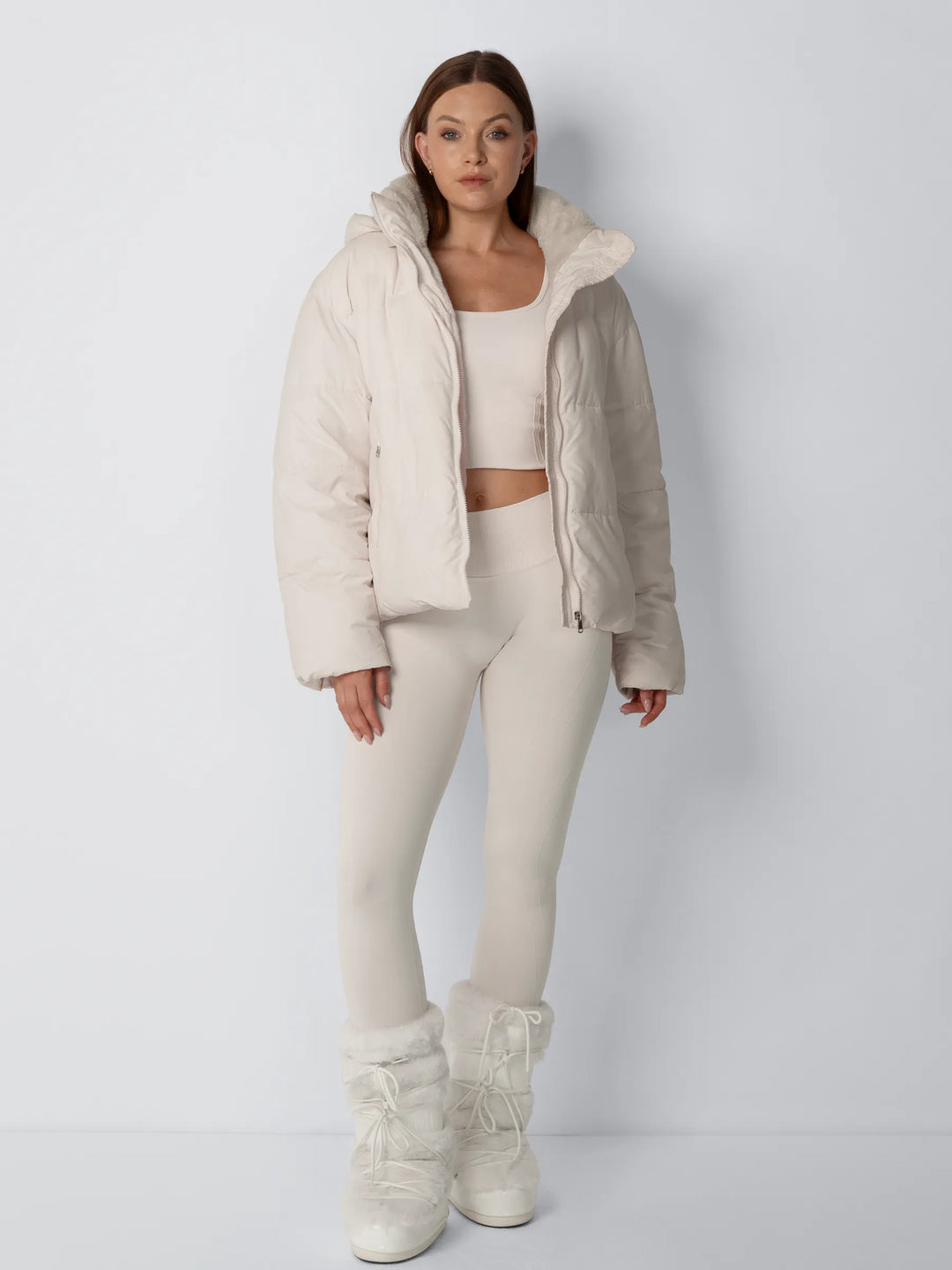WarmCore™ Classic Short Detachable Hooded Puffer Jacket