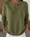 Helena™ | Henley Knop-Up Trui