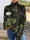 Wilg | Botanische Bloemen Turtleneck