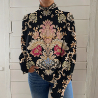 Harper | Vintage Bloemen Turtleneck