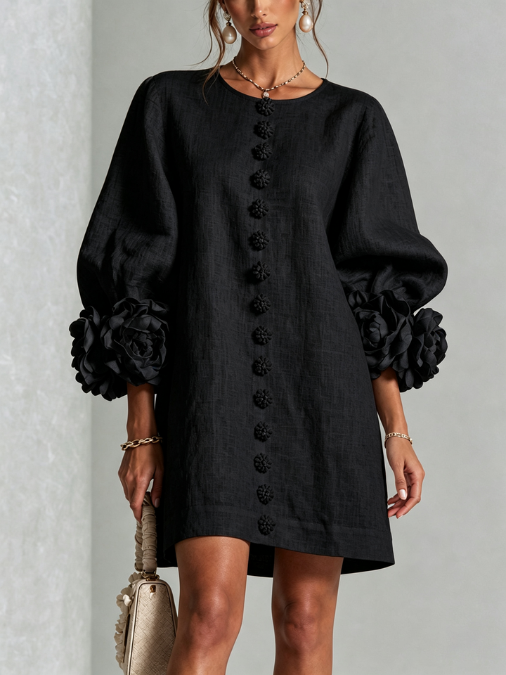 Florence™ | Bloemen Button-Down Mini Jurk