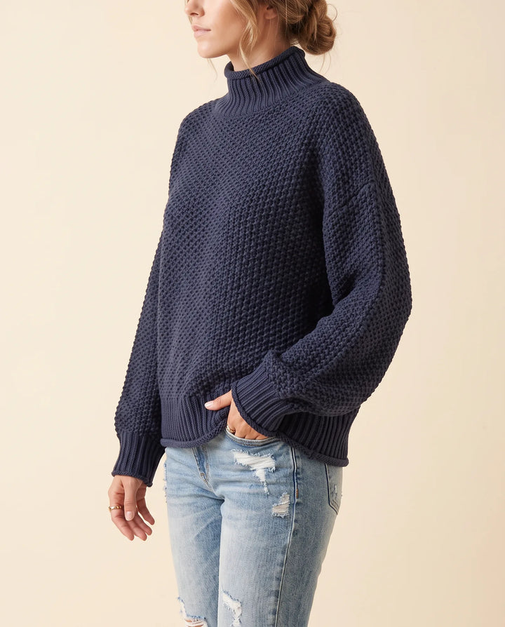 Vrouwen Fern Coltrui - Oversized Chunky Brei Met Verlaagde Schouders