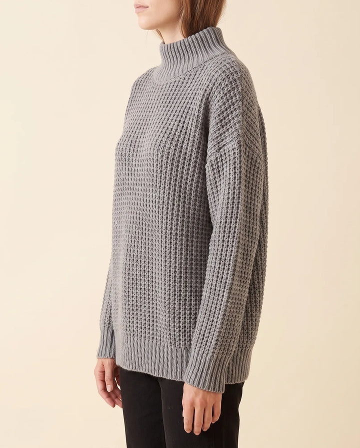 Vrouwen Fern Coltrui - Oversized Chunky Brei Met Verlaagde Schouders
