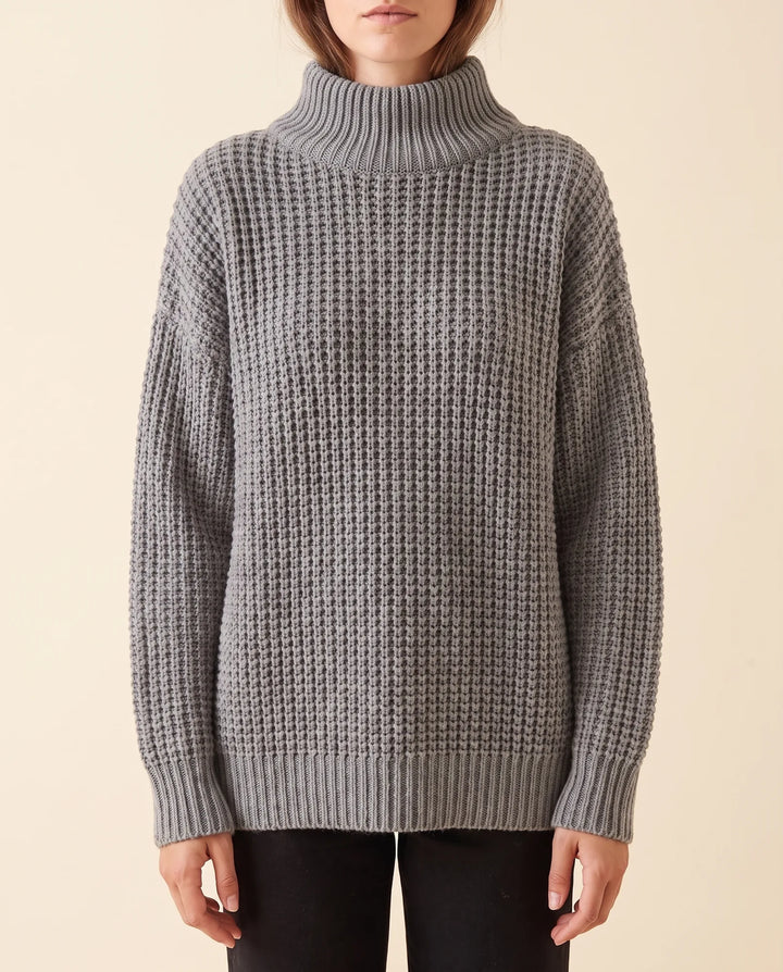 Vrouwen Fern Coltrui - Oversized Chunky Brei Met Verlaagde Schouders
