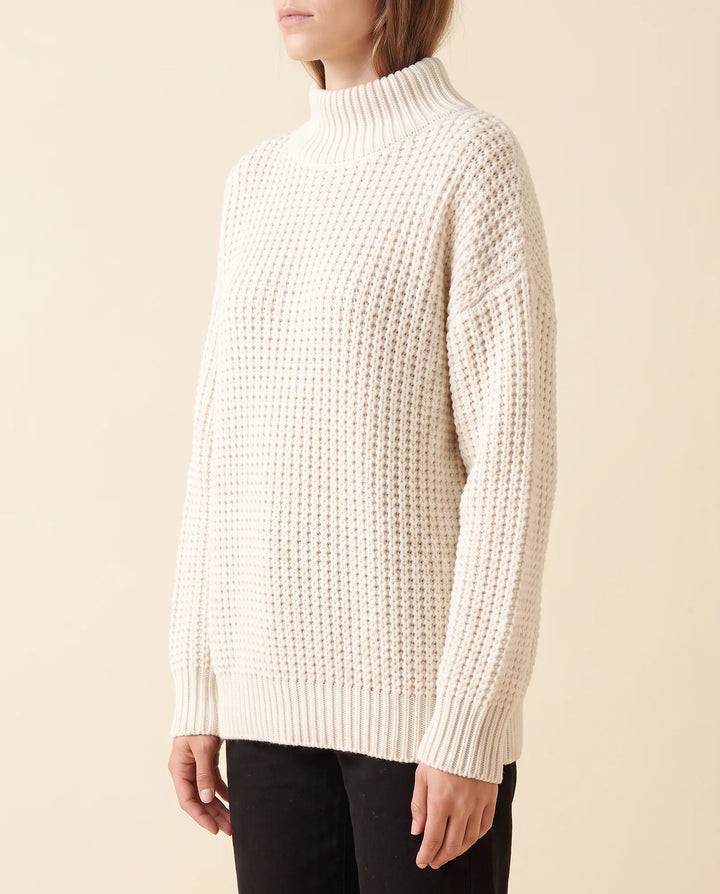 Vrouwen Fern Coltrui - Oversized Chunky Brei Met Verlaagde Schouders