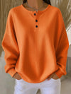 Mirabel™ | Gezellige Wafel Henley Sweatshirt