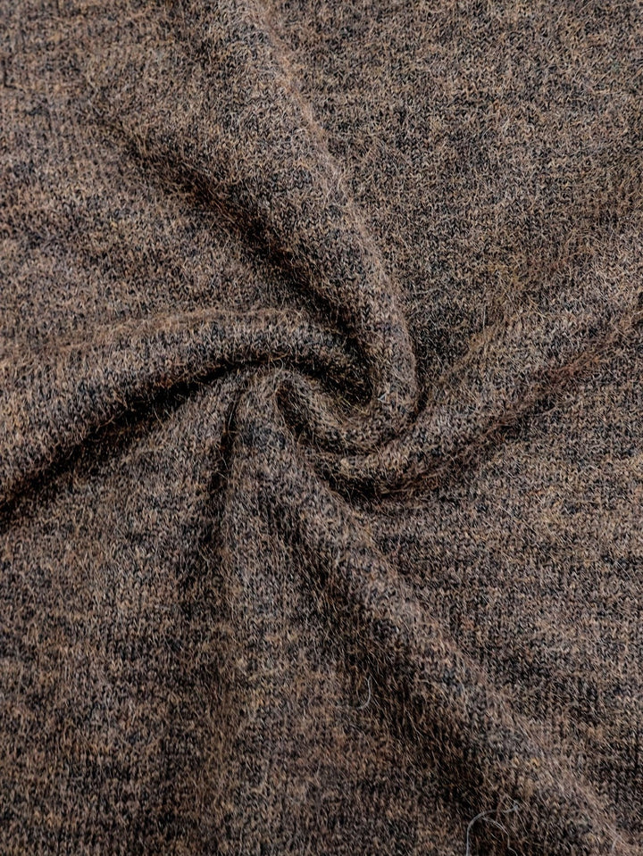 Camille™ | Chocolade Ribgebreide Knopen-Tab Cardigan
