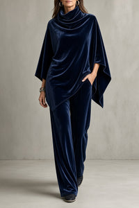 Monica Velvet Set - Blue