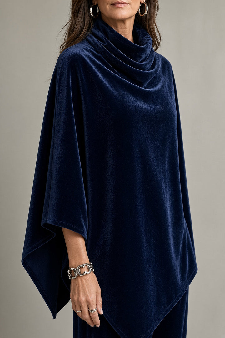 Monica Velvet Set - Blue