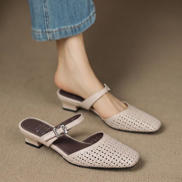 Nilda | Echte Leren Mules