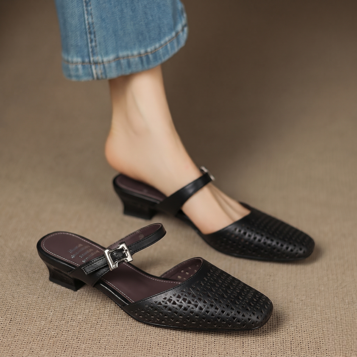 Nilda | Echte Leren Mules