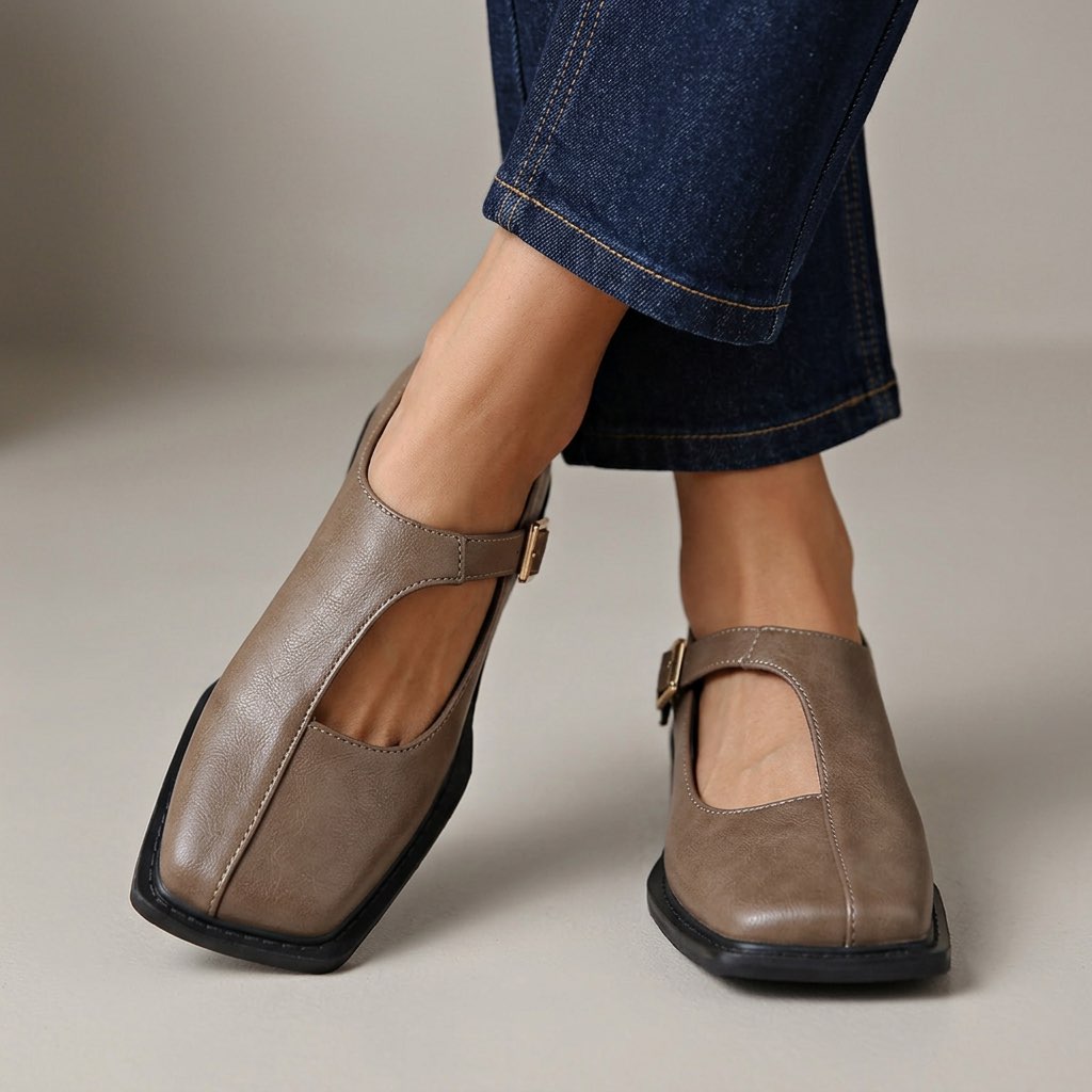 Kelly | Comfort Leren Ballerina's