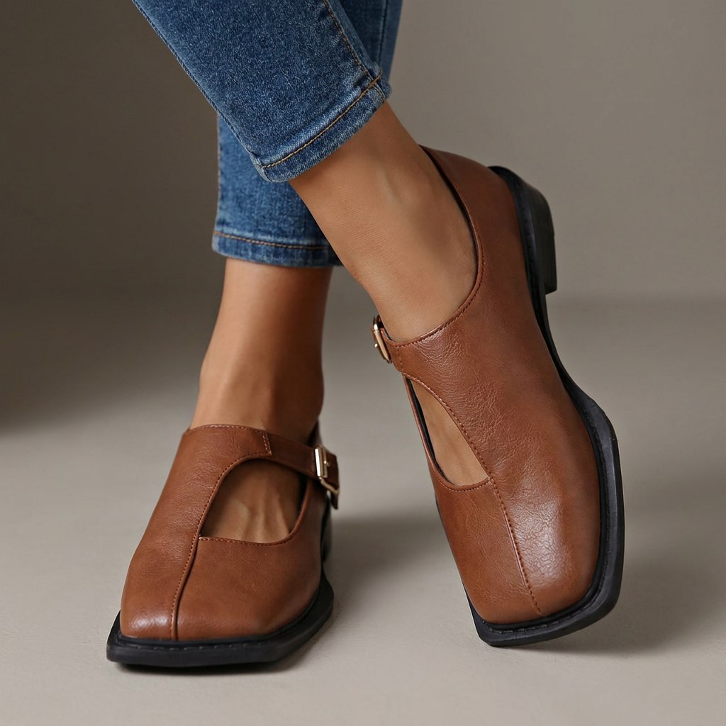 Kelly | Comfort Leren Ballerina's