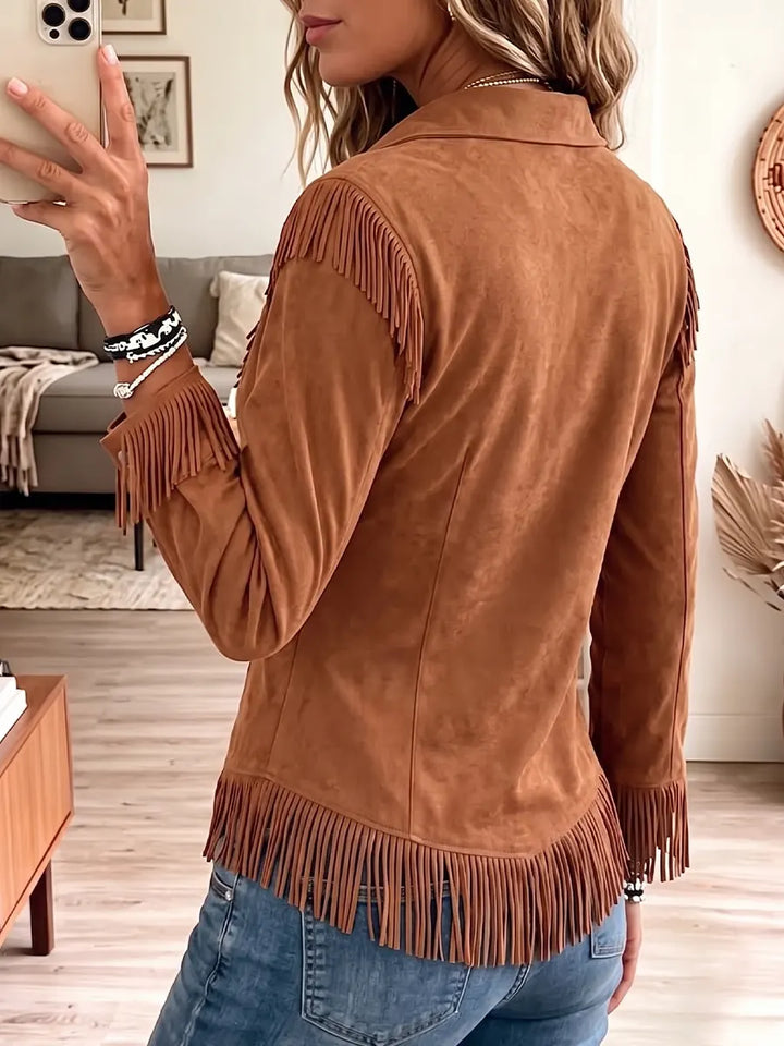 Vintage Elegante Tassel Suède Shirt