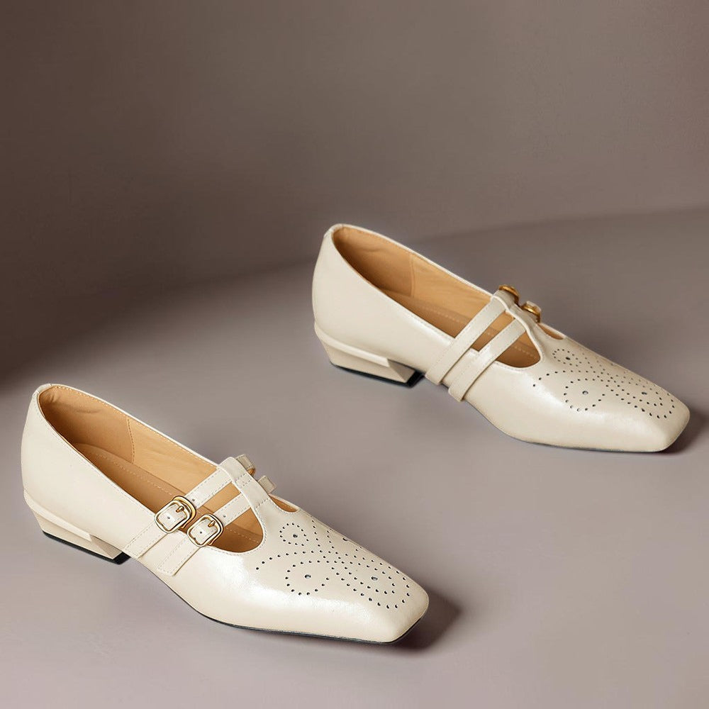 Marisol | Brogue Dubbelriem Mary Jane Pump
