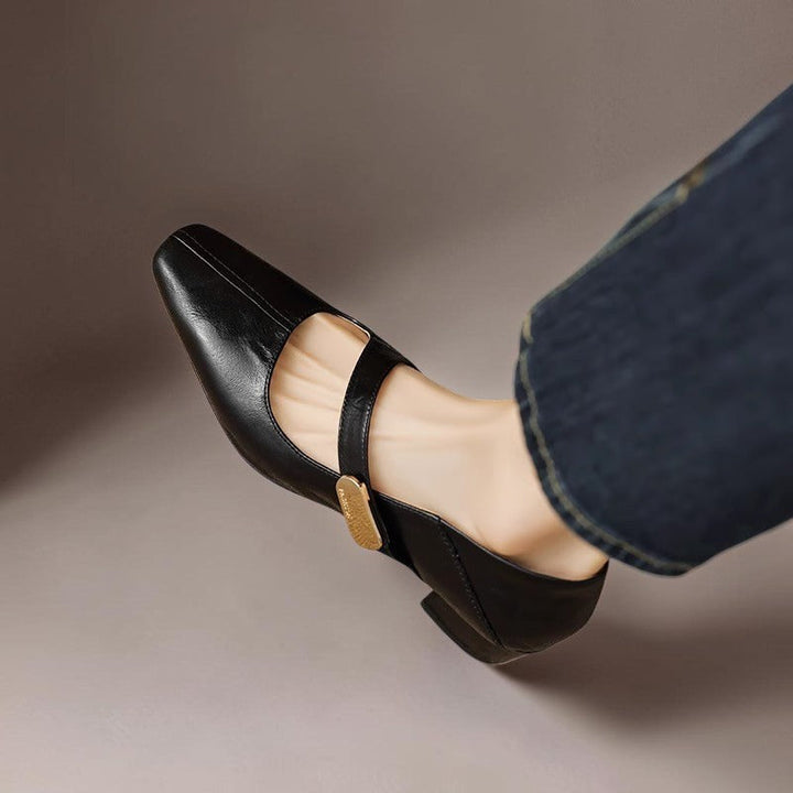 Quera | Gechiseled Vierkante Neus Mary Jane Pump