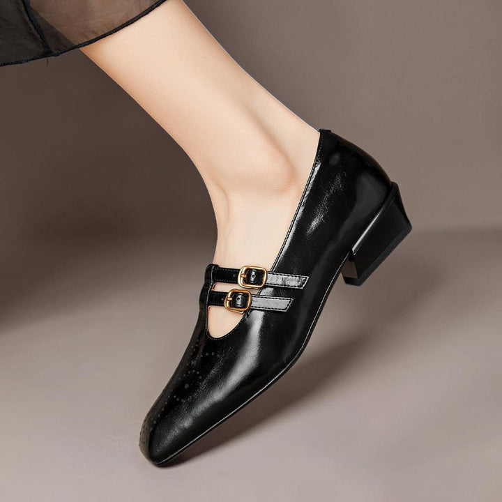 Marisol | Brogue Dubbelriem Mary Jane Pump