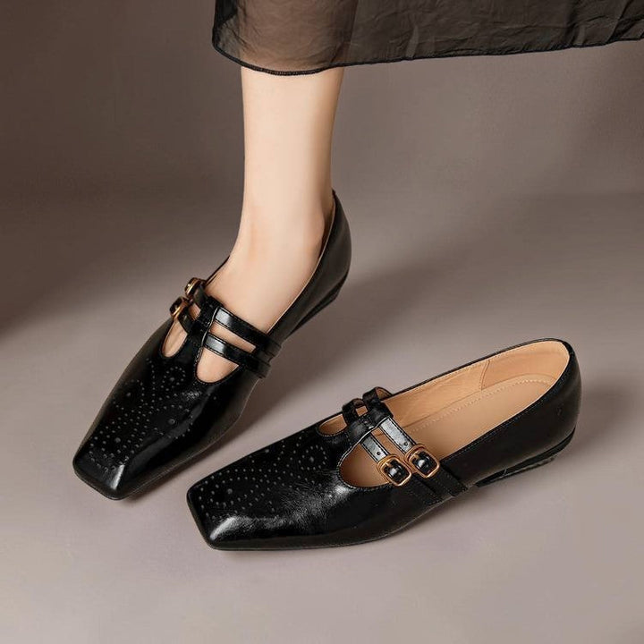 Marisol | Brogue Dubbelriem Mary Jane Pump