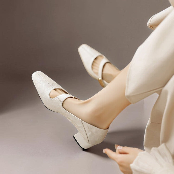Quera | Gechiseled Vierkante Neus Mary Jane Pump