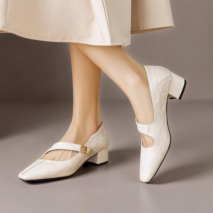 Quera | Gechiseled Vierkante Neus Mary Jane Pump