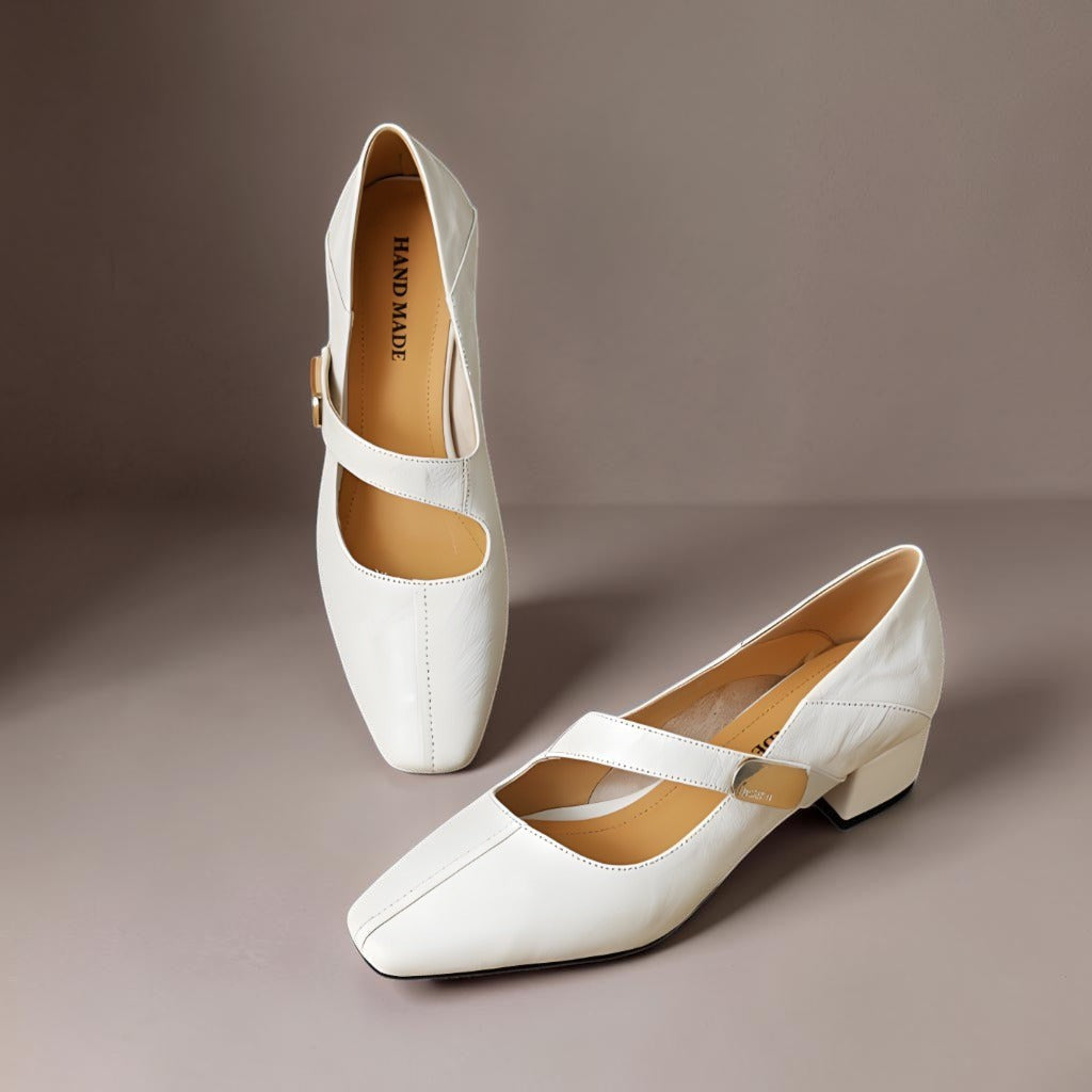 Quera | Gechiseled Vierkante Neus Mary Jane Pump