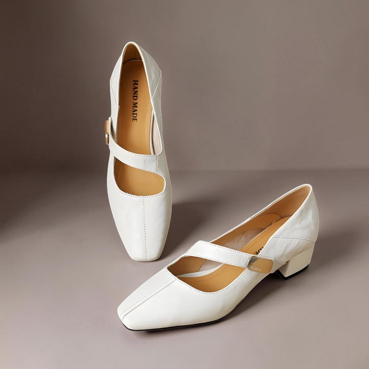 Quera | Gechiseled Vierkante Neus Mary Jane Pump