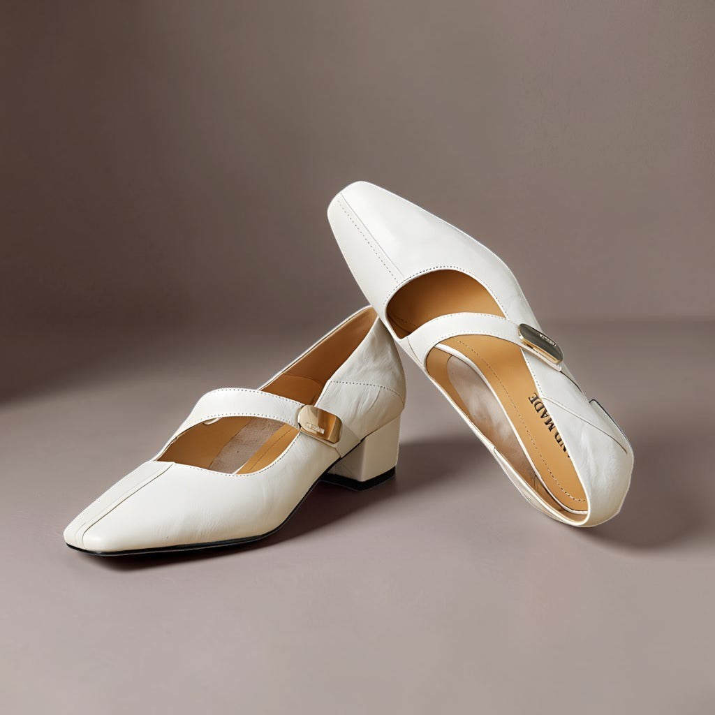 Quera | Gechiseled Vierkante Neus Mary Jane Pump