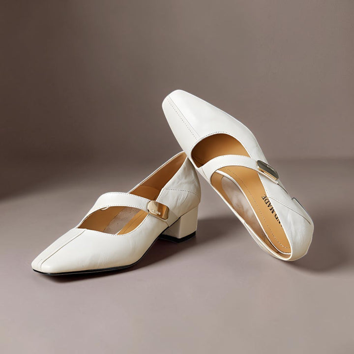 Quera | Gechiseled Vierkante Neus Mary Jane Pump