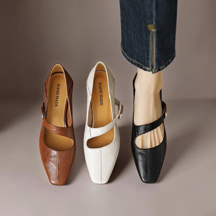 Quera | Gechiseled Vierkante Neus Mary Jane Pump