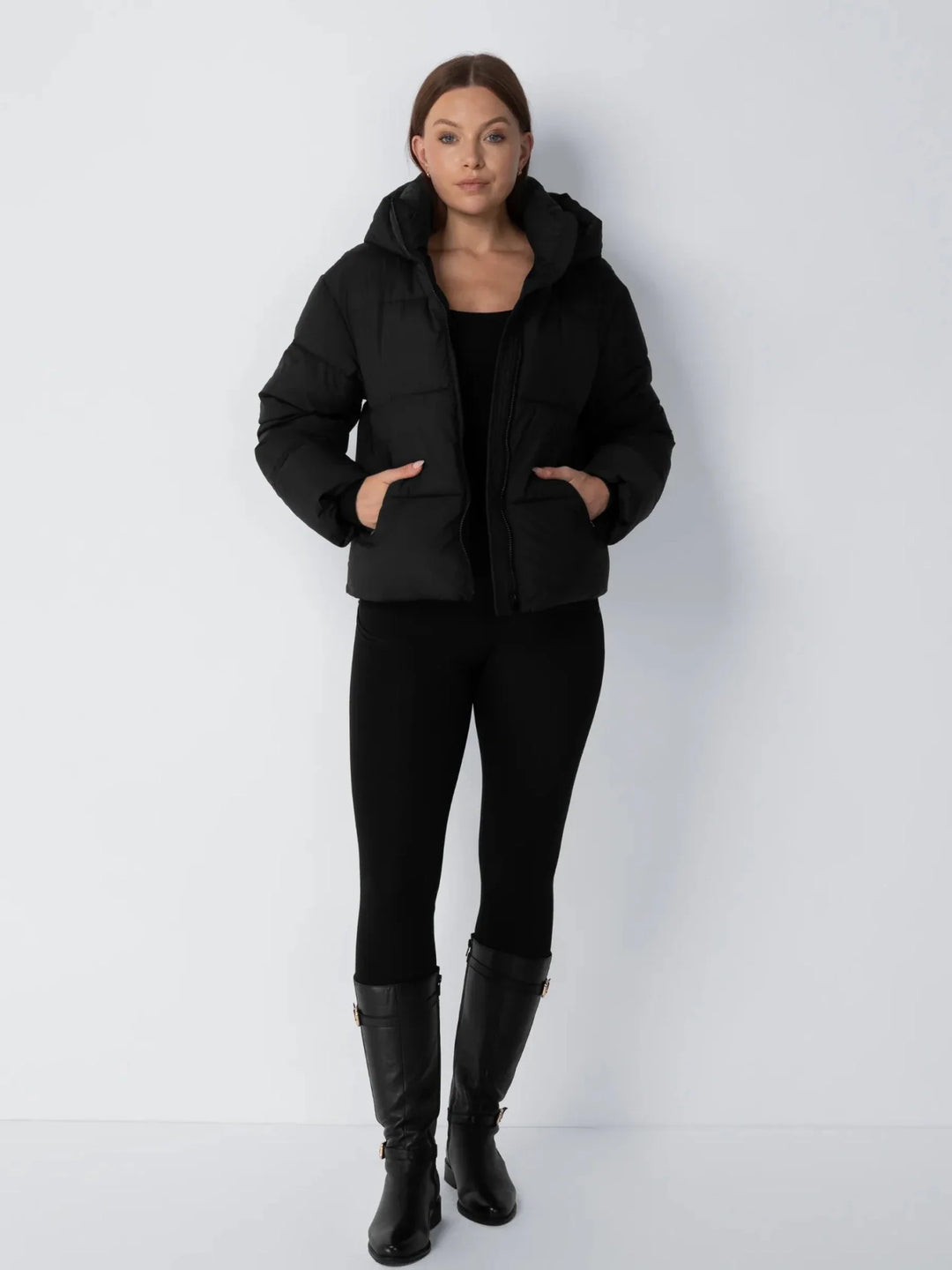 WarmCore™ Classic Short Detachable Hooded Puffer Jacket