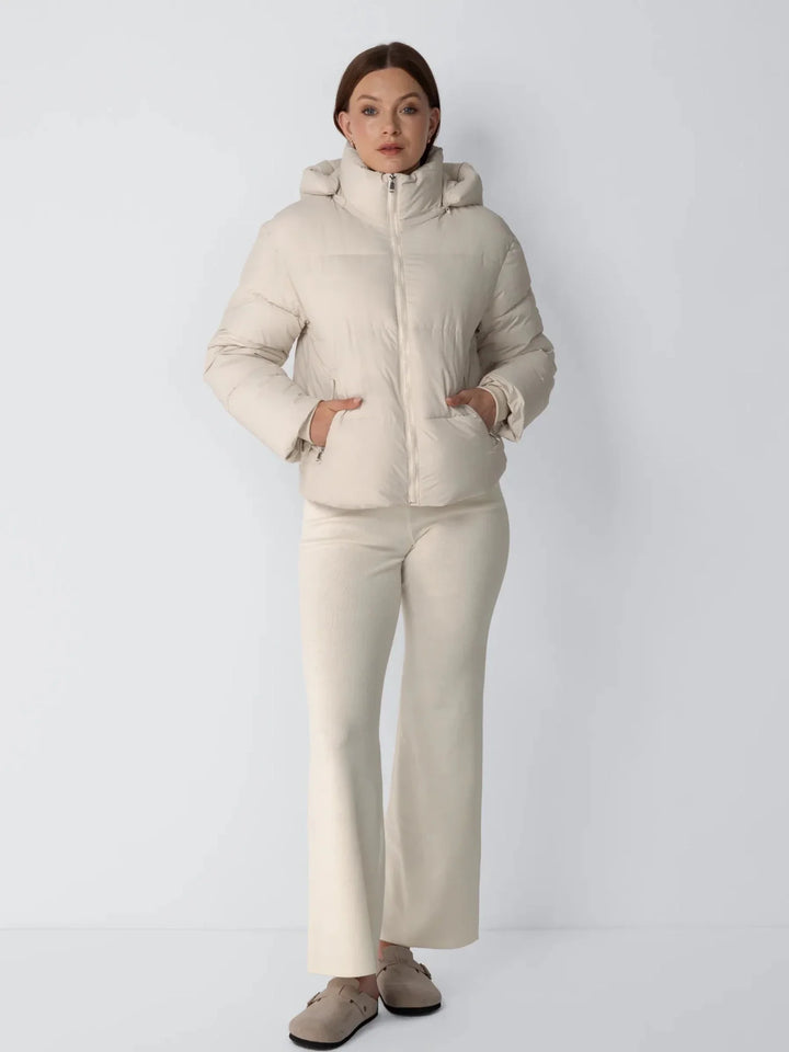 WarmCore™ Classic Short Detachable Hooded Puffer Jacket