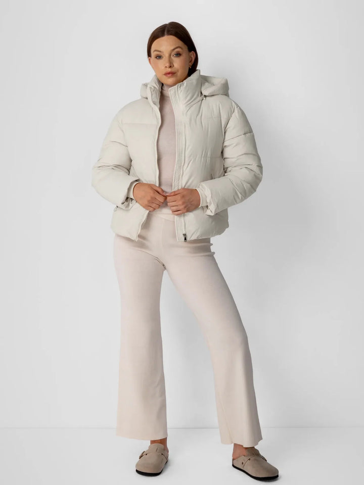 WarmCore™ Classic Short Detachable Hooded Puffer Jacket