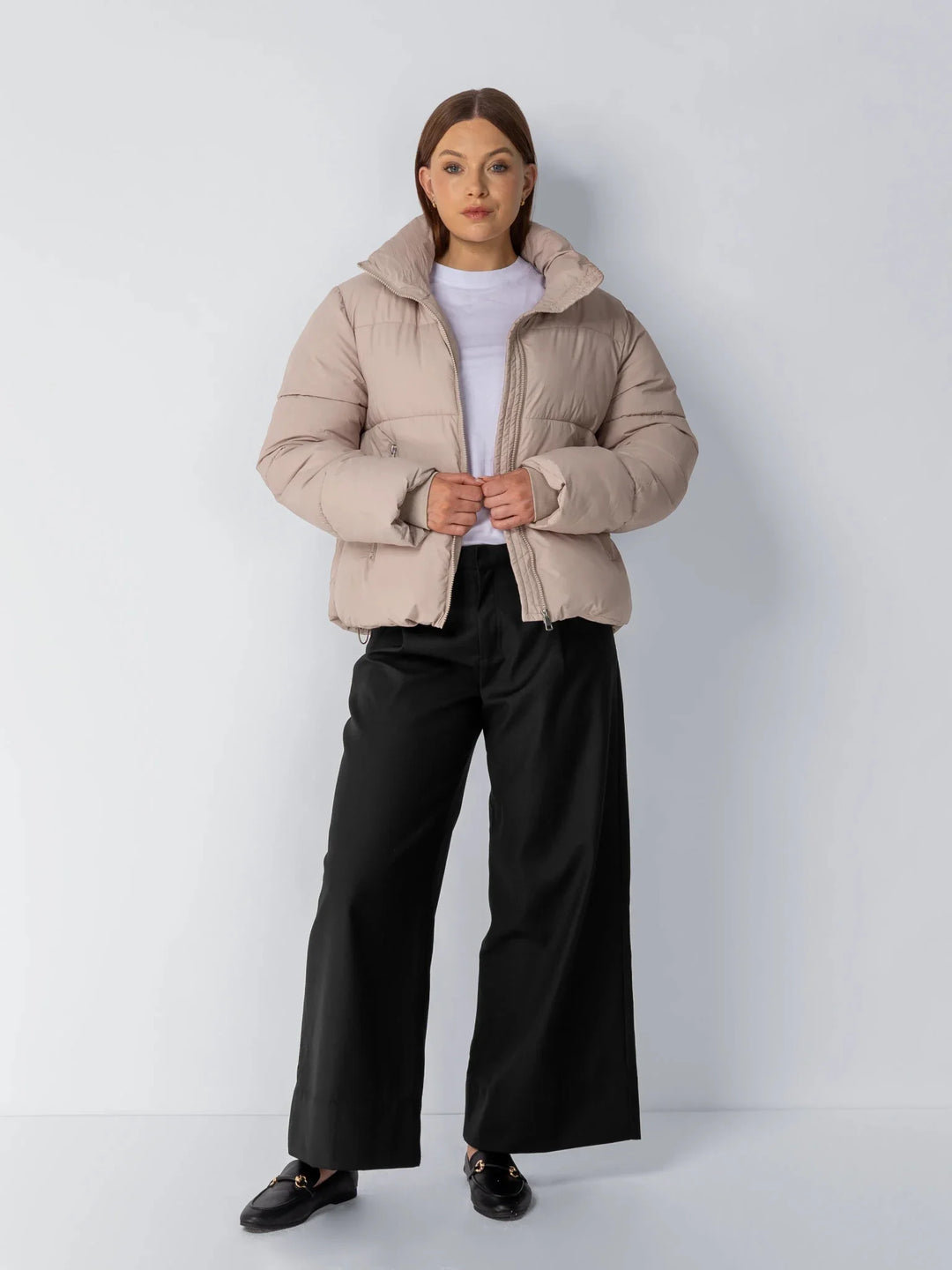WarmCore™ Classic Short Detachable Hooded Puffer Jacket