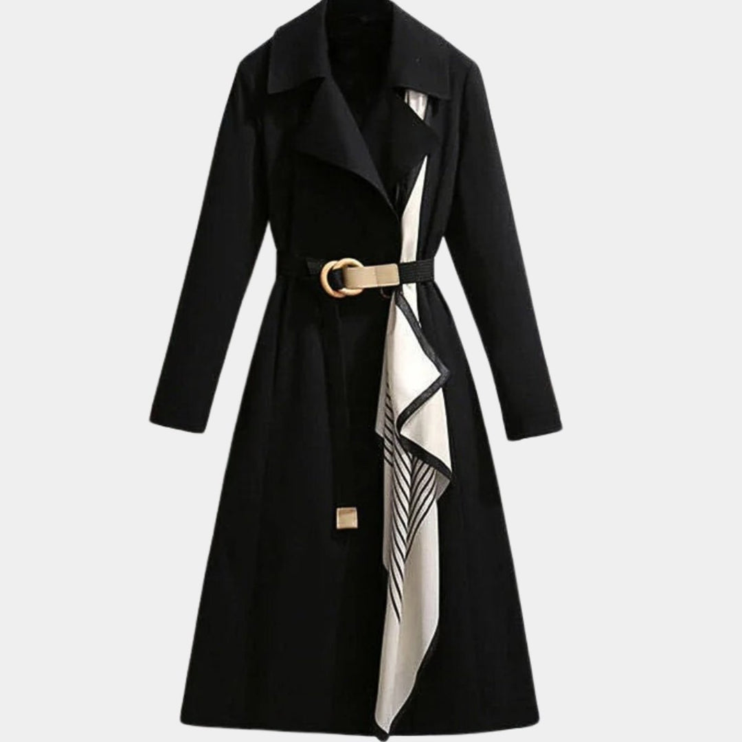 Clarice | Klassieke midi-trenchcoat met ceintuur