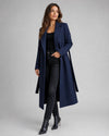 Josie | Lange trenchcoat met reverskraag en ceintuur