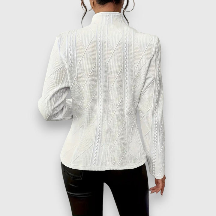 Juliana | Textured Cable-Knit Button Cardigan