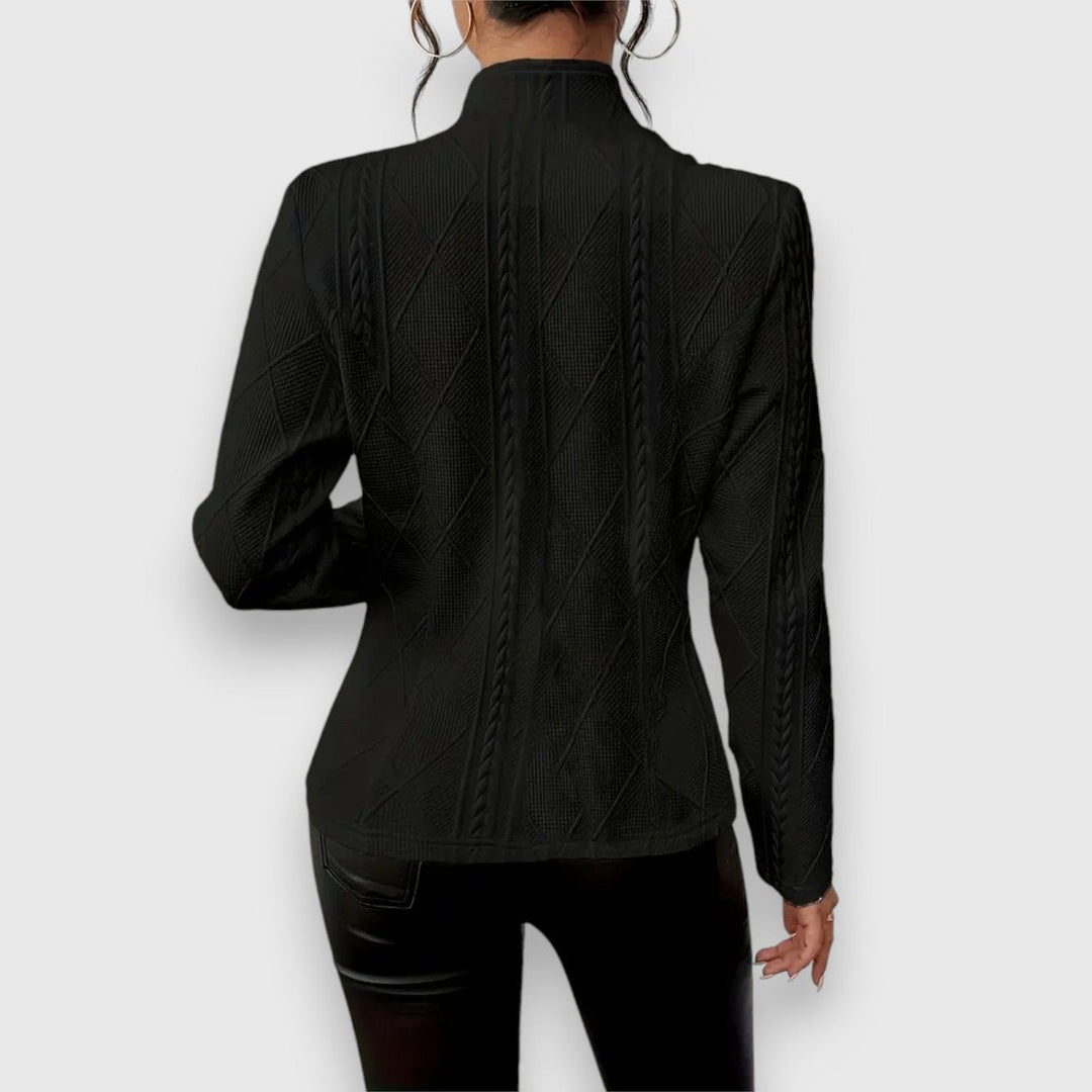 Loretta | Gestructureerde cardigan met knoopsluiting