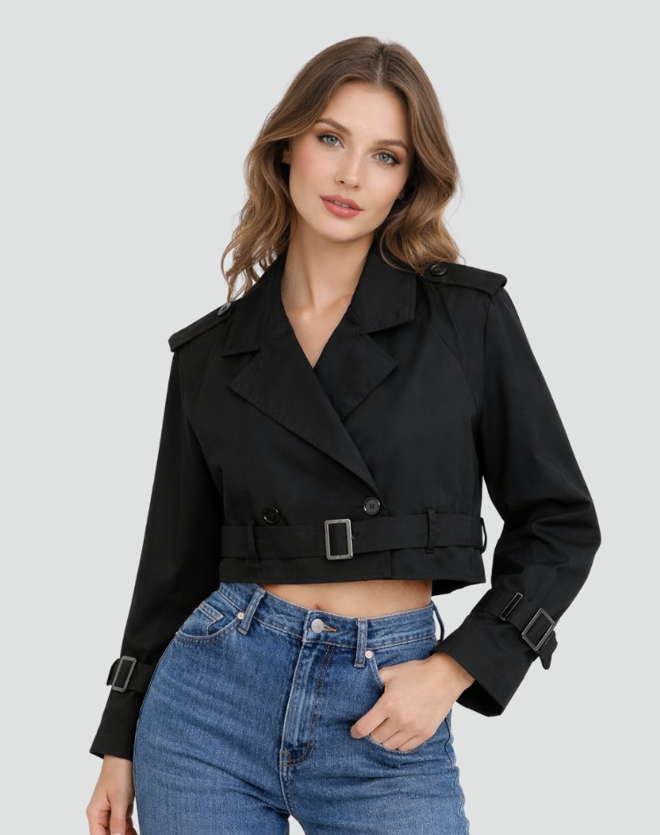 Juliana | Korte trenchcoat met ceintuur