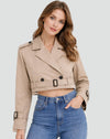 Juliana | Korte trenchcoat met ceintuur