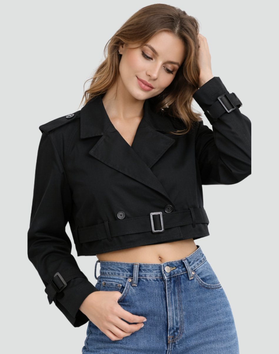 Juliana | Korte trenchcoat met ceintuur