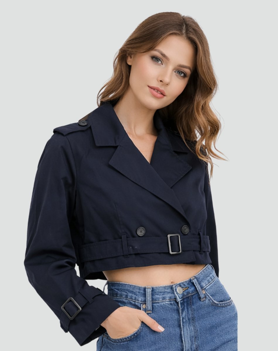 Juliana | Korte trenchcoat met ceintuur