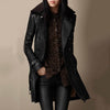 Selma | Gestructureerde trenchcoat met dubbele knopenrij
