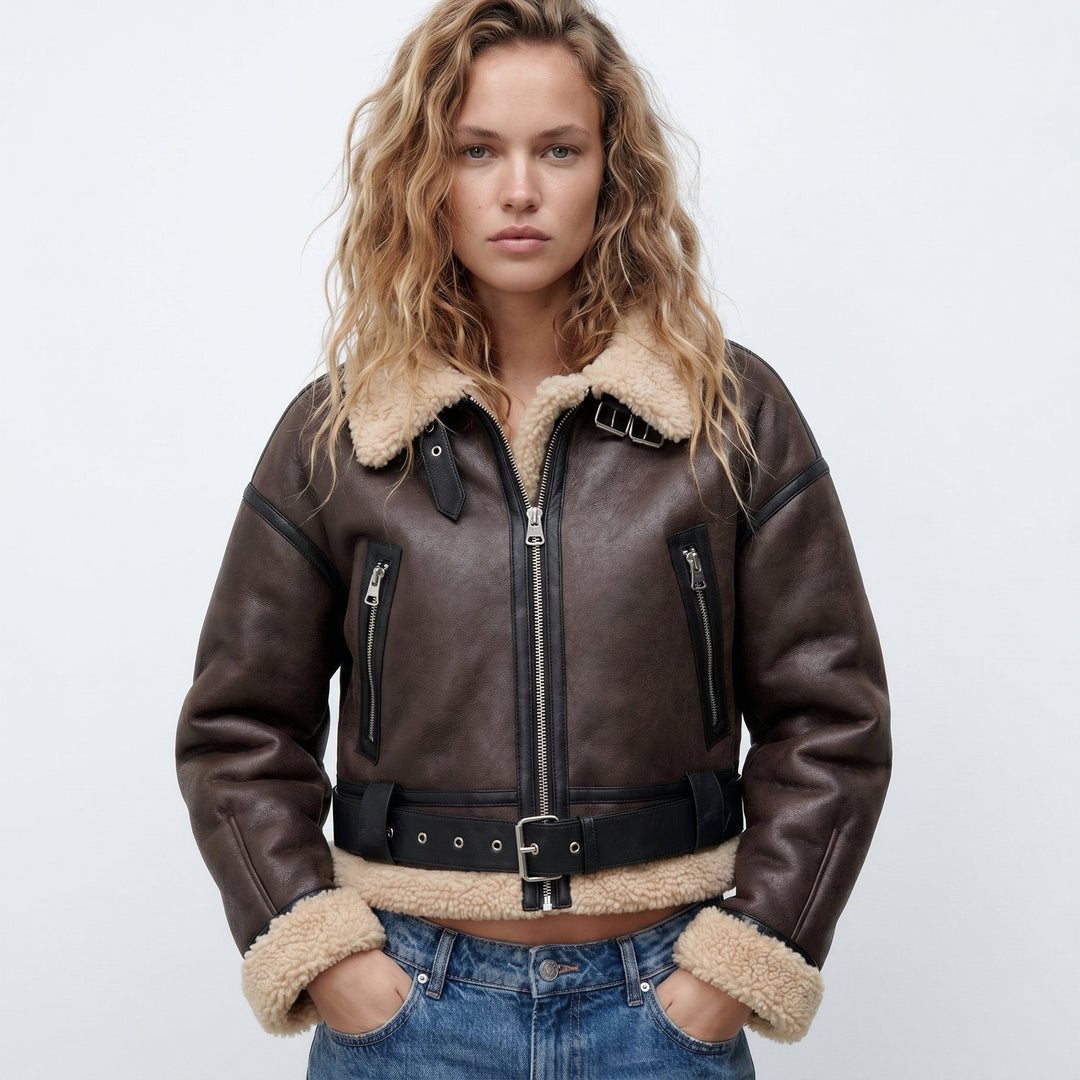 Verena | Korte aviator bomberjack