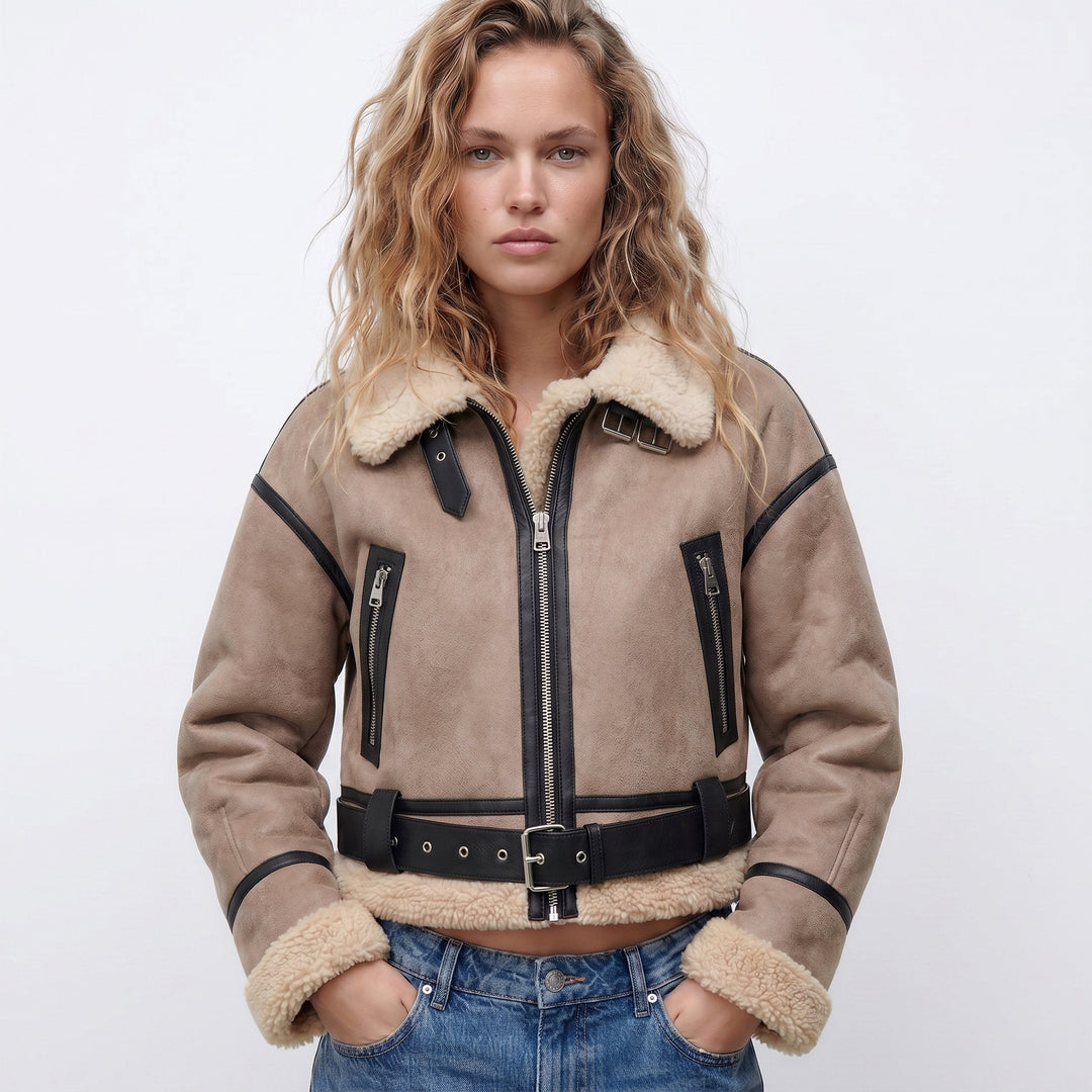 Verena | Korte aviator bomberjack