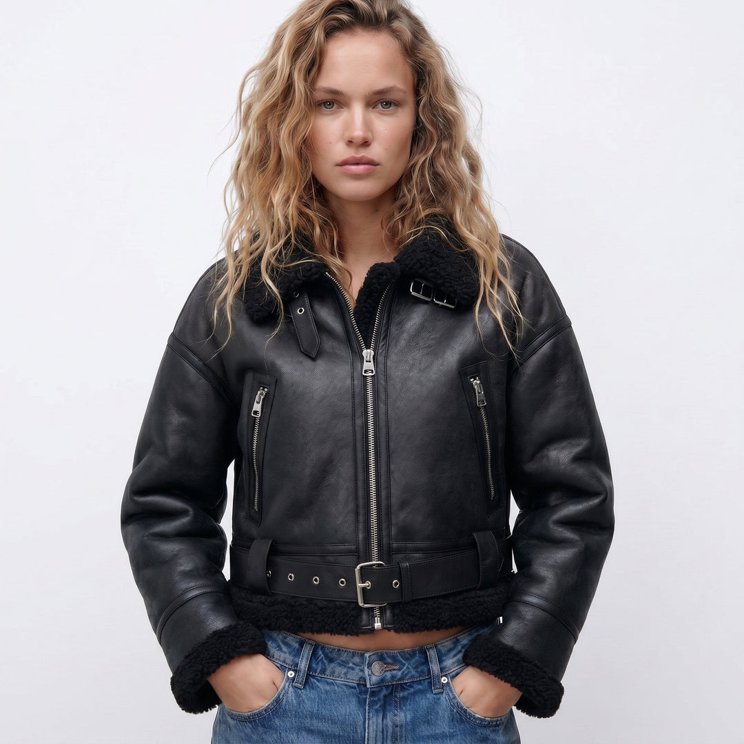 Verena | Korte aviator bomberjack