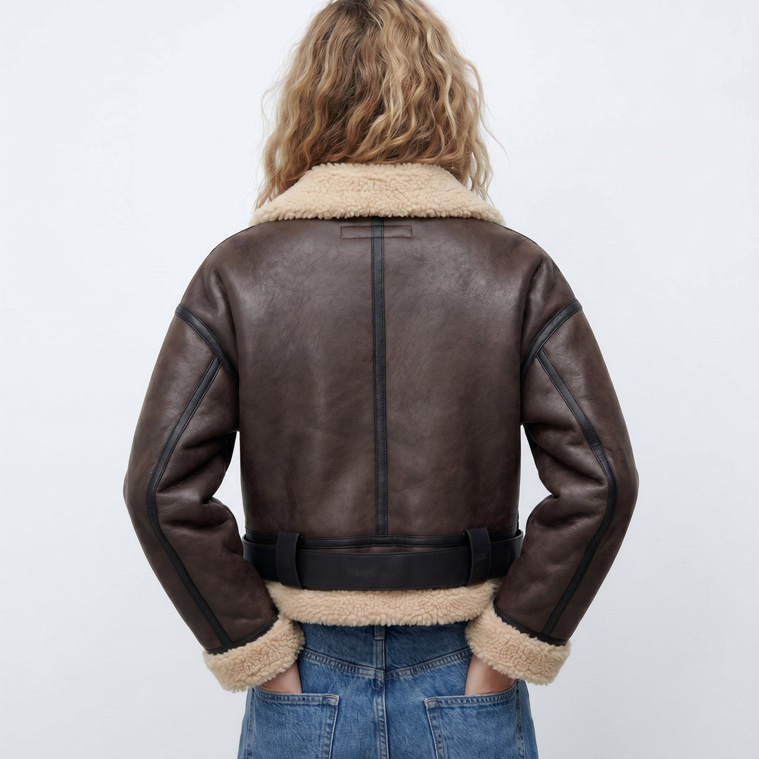 Verena | Korte aviator bomberjack
