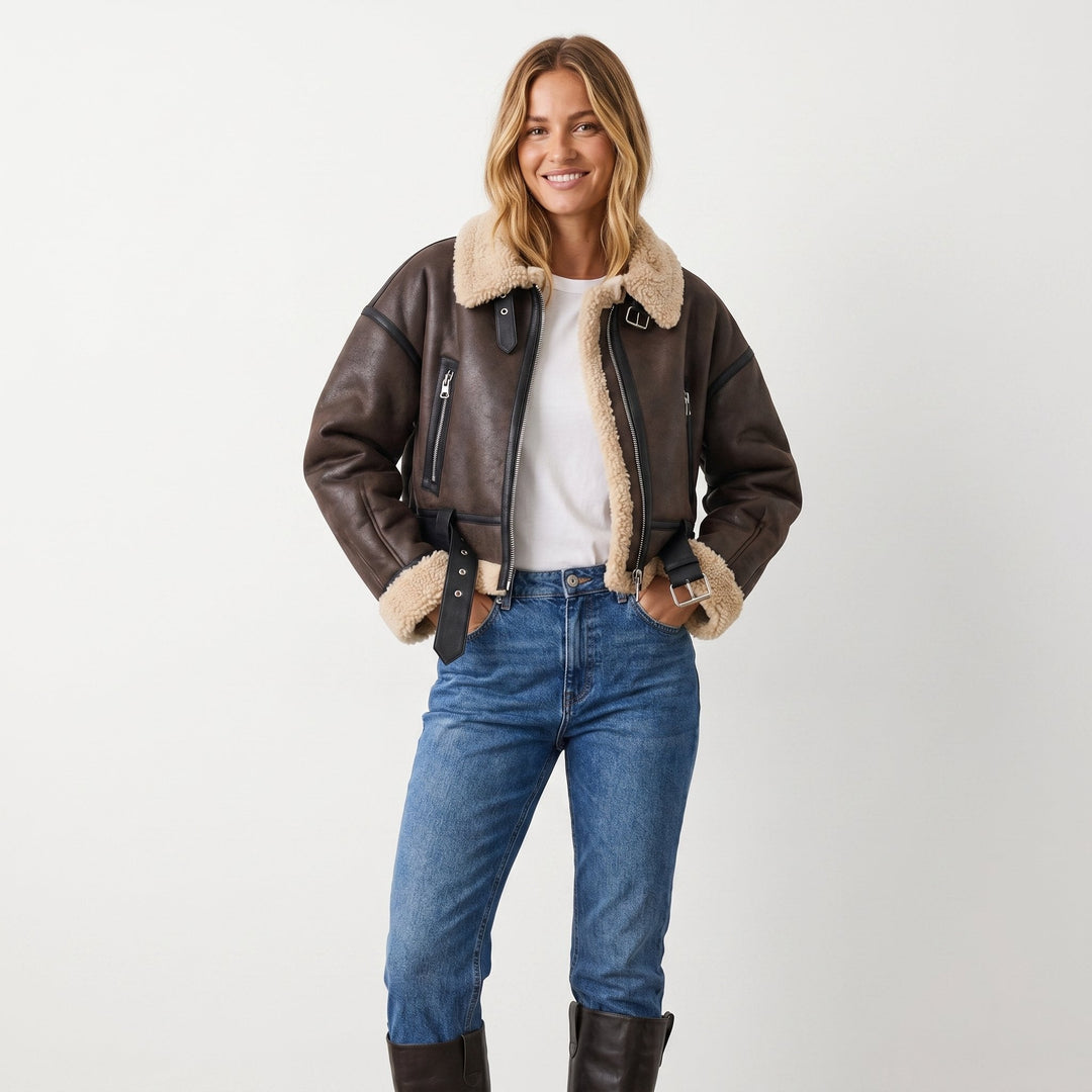 Verena | Korte aviator bomberjack